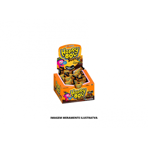 CHICLETE - FLORESTAL - 140g HAPPY BOL SUSTOO TUTTI FRUTTI